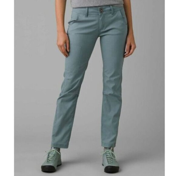 NWT Prana Halle Straight Pant - Short Inseam in Smoky Blue - Size 16 - Picture 1 of 11